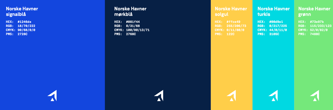 Norske Havners fargepalett