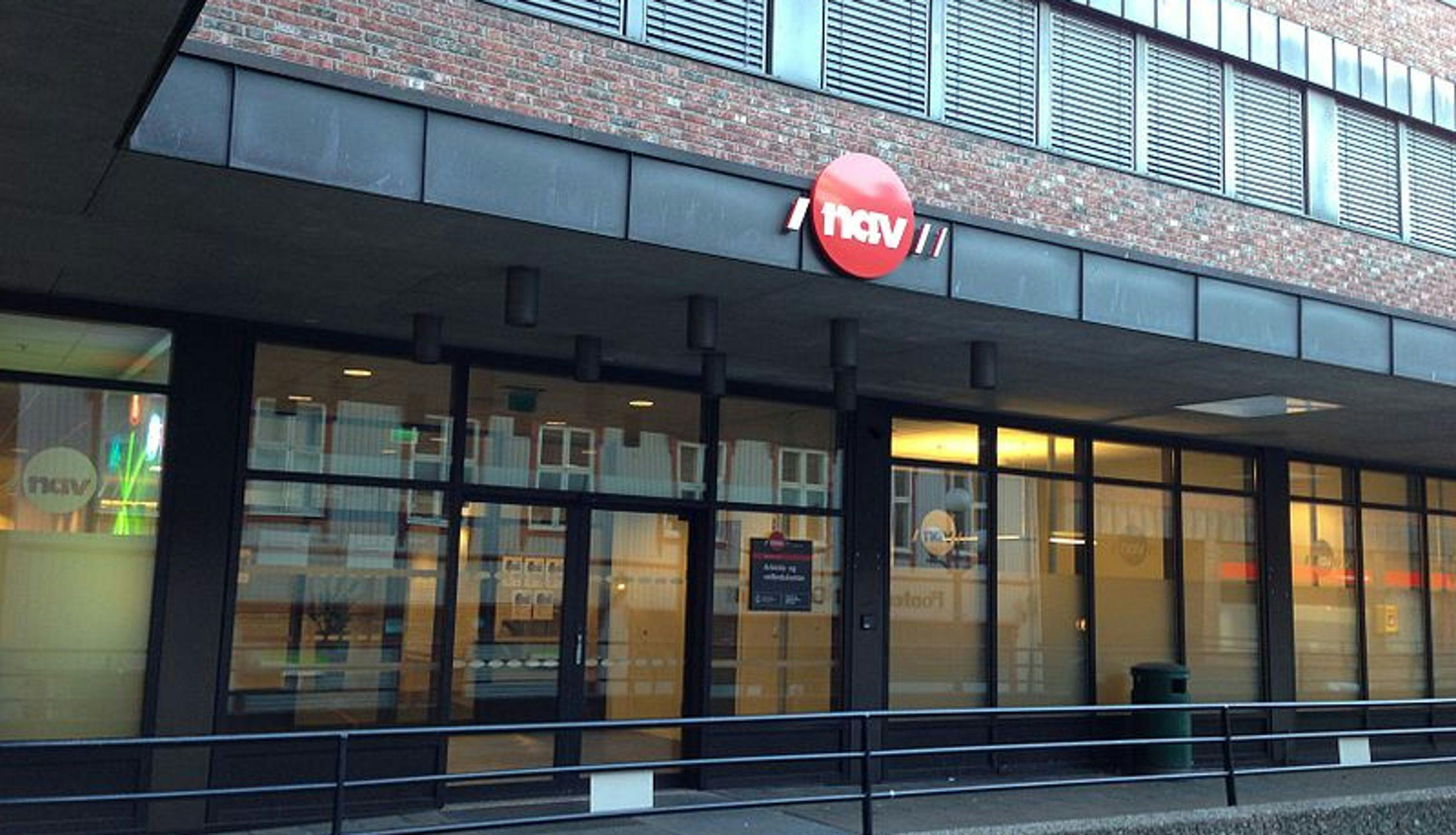 Eksteriør av NAV-kontor på Tøyen i Oslo.